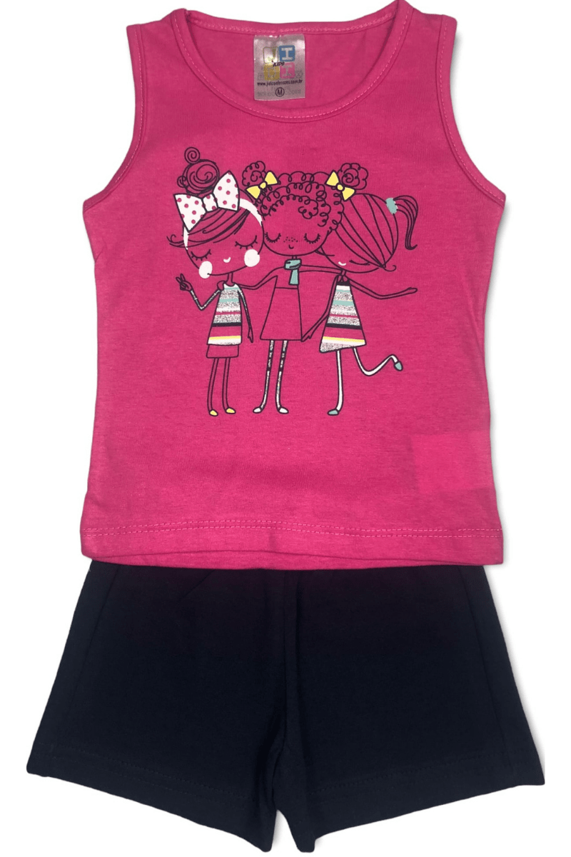 Conjunto Bebê Menina Girls Pink - Jidi Kids