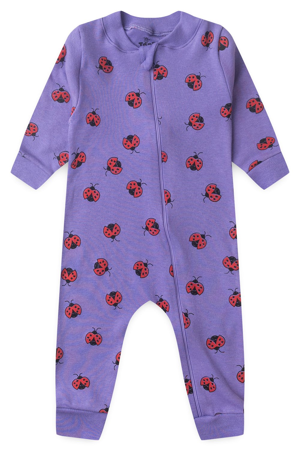 Macacão Bebê Menina Joaninhas Roxo - TonTon Kids
