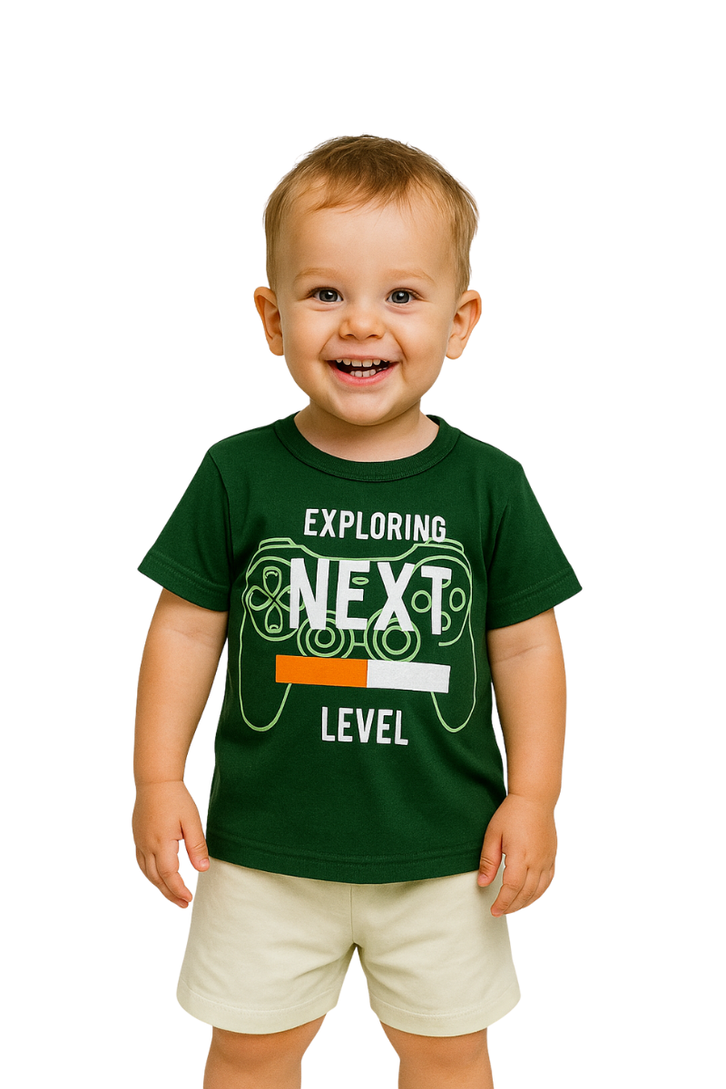 Conjunto Verão Menino Next Level Verde - TonTon Kids
