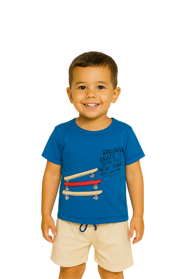 Conjunto Camiseta e Short Menino Verao